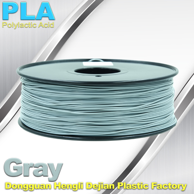 Professional Gray PLA 3d Printer Filament , 3D Printing Consumables Material