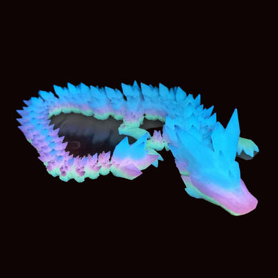 PINRUI Glow Rainbow PLA 1kg 1.75mm rainbow white 3D printer 3D প্রিন্টারের জন্য কালো প্লাস্টিকের রঙ পরিবর্তন করুন